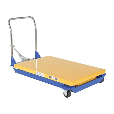 Vestil Foot Pump Scissor Cart, 1500 lb. Cap, 48"W, 32"L CART-32-15-M